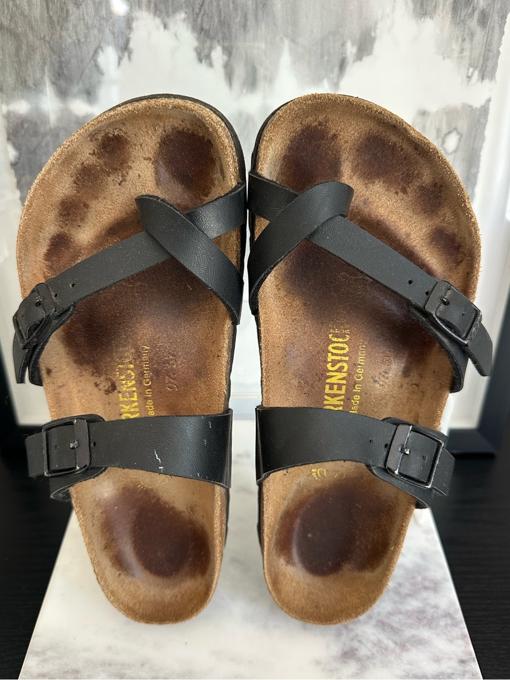 Birkenstock Mayari Black Strap Sandals - Size 36